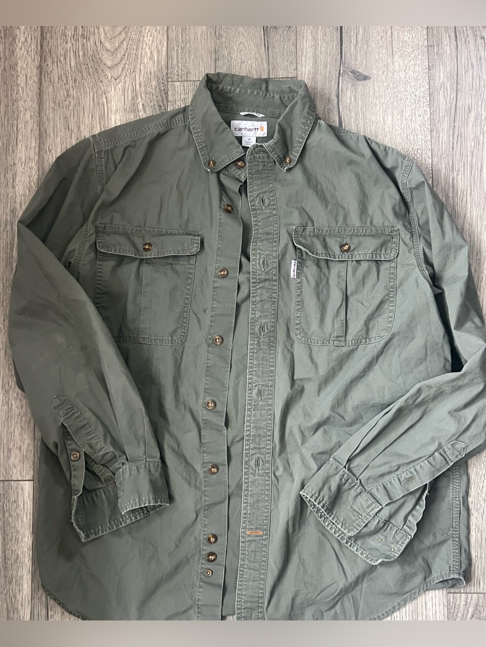 Carhartt Grey Green button down